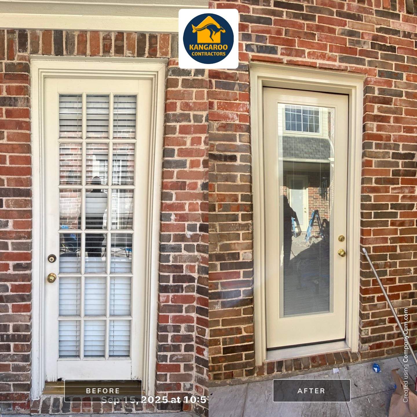 door before and after
